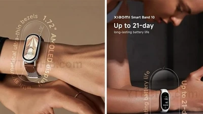 Rò rỉ hình ảnh Xiaomi Smart Band 10, màn hình AMOLED và pin 21 ngày