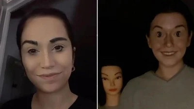 Lại sốt trend trang điểm “thung lũng kỳ lạ” giống robot kinh dị