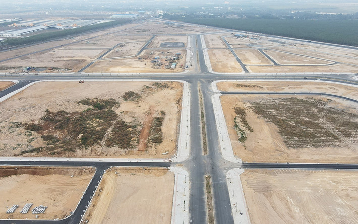 Dự án sân bay long Thành do Tổng công ty cảng hàng không Việt Nam (ACV) làm chủ đầu tư, được triển khai trên địa bàn xã Bình Sơn, H.Long Thành với tổng diện tích gần 5.000 ha. Ảnh: Baodantoc