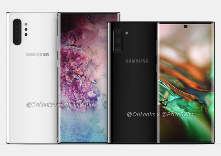 Tờ The Bell của Hàn Quốc đưa tin Samsung sẽ ra mắt 2 biến thể của Samsung Galaxy Note 10. Cả 2 phiên bản đều được trang bị màn hình Super AMOLED bo cong sang 2 bên với kích thước lần lượt là 6,4 inch và 6,7 inch. Tài khoản @OnLeaks tiết lộ phiên bản Pro sẽ có mặt lưng làm từ vật liệu ceramic (gốm).