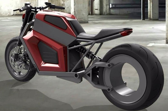 Khác với các mẫu xe môtô điện khác có mô tơ truyền động trực tiếp vào trục bánh xe, mô-tơ điện của RMK được tích hợp bên trong bánh sau.