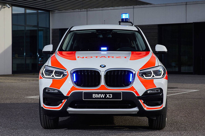 Trong những trường hợp nhu cầu cấp cứu số lượng đông, nếu BMW 2 Series Gran Tourer không đủ lớn, một phiên bản xe cấp cứu BMW X3 lớn hơn sẽ đáp ứng sự rộng rãi cần thiết.