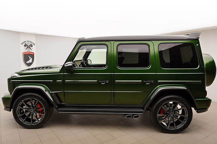 Với dòng xe "Vua địa hình" Mercedes-Benz G-Class 2019 thế hệ mới, TopCar cũng đã thiết kế một gói độ thân xe INFERNO, có thể dễ dàng lắp đặt dựa trên các chi tiết nguyên bản.