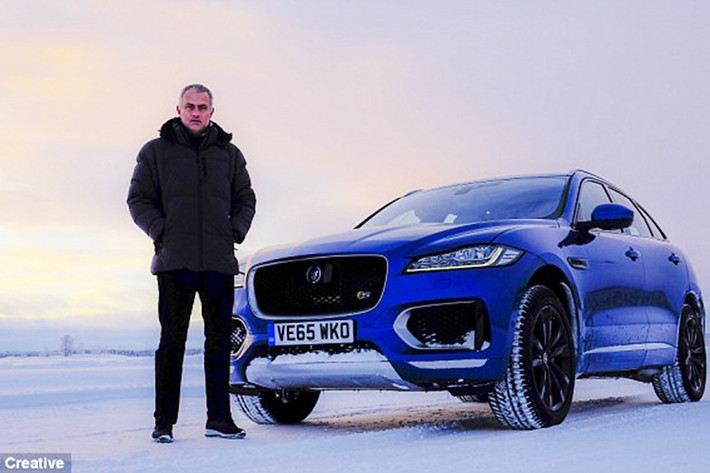 Vào năm 2016, trong sự kiện của Jaguar, người đặc biệt - Mourinho cùng với huấn luyện viên lái xe dày dặn kinh nghiệm đã trải nghiệm chiếc F-Pace trong điều kiện thời tiết khắc nghiệt, với quãng đường dài 60km đầy băng tuyết tại Bắc Cực, thuộc Arjeplog, Thụy Điển.