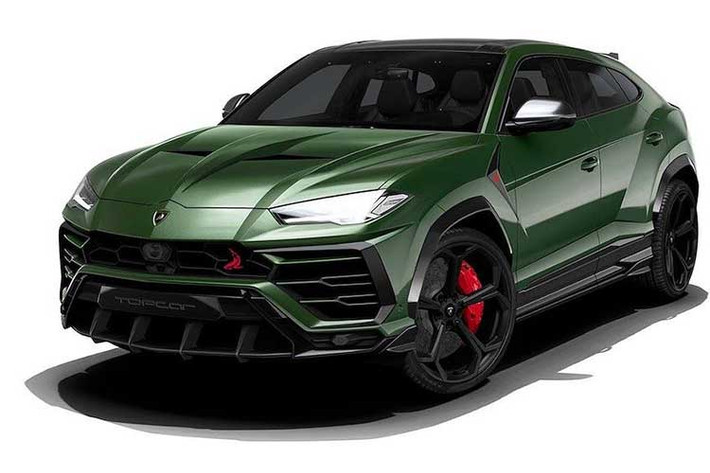 Để bắt đầu với bản độ siêu xe Lamborghini Urus, hãng cũng đã thiết kế một gói độ thân xe cho dòng siêu SUV này, có thể dễ dàng lắp đặt dựa trên các chi tiết nguyên bản. Đầu tiên, cản trước nguyên bản của Urus đã được TopCar giữ nguyên, chỉ lắp một cánh gió ốp bên dưới đậm chất thể thao.