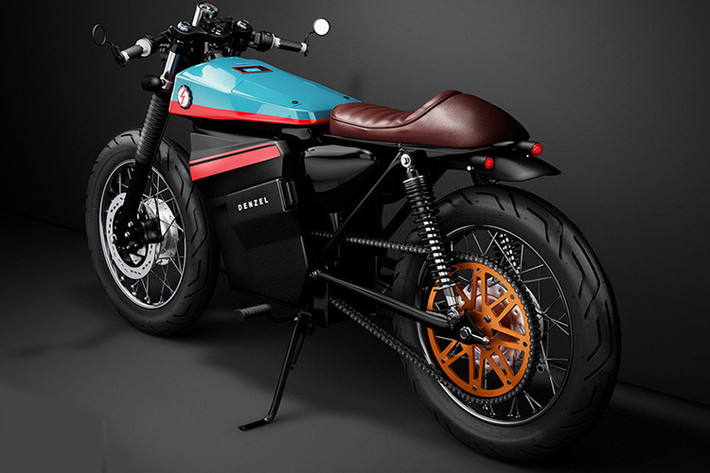 Tính thẩm mỹ và đặc thù của dòng xe môtô mang phong cách cafe racer được hai nhà thiết kế ưu tiên hàng đầu. Mẫu xe điện được chế tạo dựa trên nền tảng của một chiếc Honda 125 cc nhưng được thay thế động cơ điện. Thân xe mới được chế tạo từ thép và nhôm.