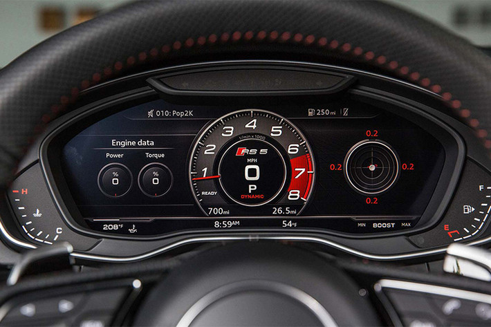 Tại thị trường ôtô Mỹ, Audi RS5 2018 sẽ có giá bán bắt đầu từ 69.900 USD + 975 USD phí vận chuyển = 70.875 USD (khoảng 1,6 tỷ đồng). Tuy nhiên khi muốn trang bị thêm "đồ chơi" cho Audi RS5 2018, khách hàng sẽ phải trả cho mẫu xe này mức giá 96.650 USD (khoảng 2,2 tỷ đồng).