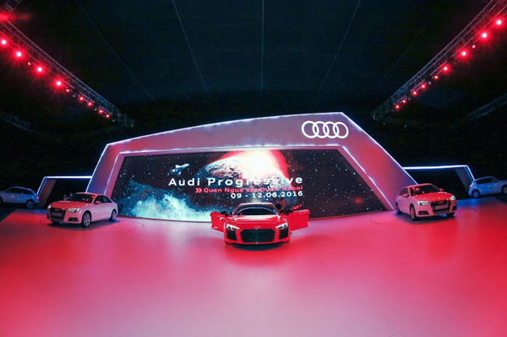 Sự kiện Audi Progressive diễn ra tại Cung thể thao Quần Ngựa từ ngày 9 tới 12/6/2016. Khách tham quan đến tham dự đều được miễn phí vé vào cửa và có thể đăng ký online trước trên website của Audi Progressive.