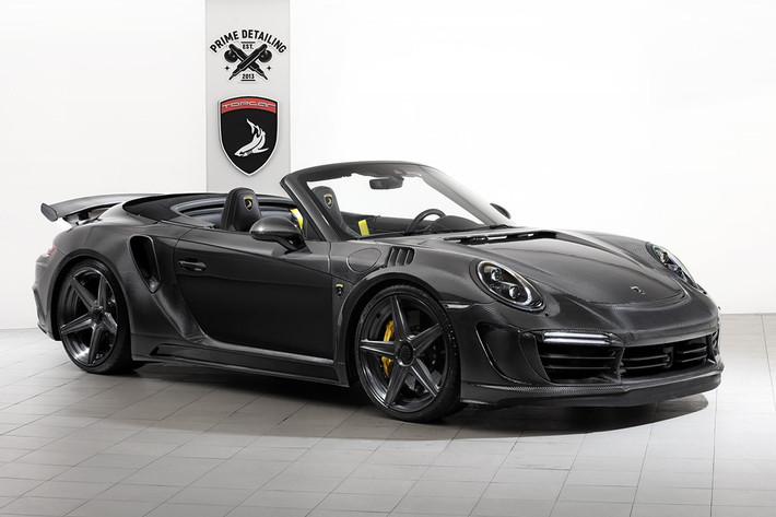 Là dòng xe thể thao thương mại khá phổ biến và dễ bị ''đụng hàng'' nên mẫu siêu xe Porsche 911 Turbo S Cabriolet vừa được hãng độ TopCar của Nga nâng cấp toàn diện với tên gọi Stinger GTR Carbon Edition.