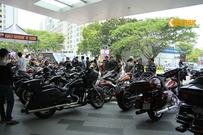 Xuất hiện ở bất cứ đâu, những chiếc Harley cũng luôn thu hút sự chú ý của những tín đò yêu thích và đam mê dòng xe này.