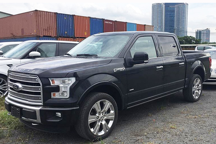 Mẫu bán tải hạng sang Ford F-150 Limited 2016 được nhập khẩu trực tiếp về Việt Nam thông qua một showroom bán xe nhập khẩu tại Hà Nội. Giá bán của mẫu xe này tại thị trường Việt được dự đoán khoảng 150.000 USD (khoảng hơn 3 tỷ đồng) với hai màu đen và trắng sáng.