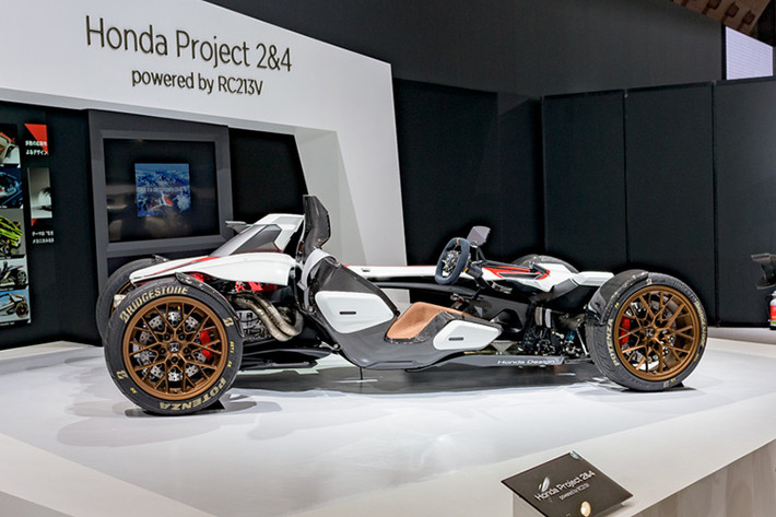 Trước khi xuất hiện tại Tokyo motor show 2015, mẫu xe này từng giành chiến thắng trong cuộc thi tổ chức trên toàn cầu giữa các phòng thiết kế của Honda là Project 2&4, dự án hợp tác giữa các nhà thiết kế môtô và ôtô của Honda tại Osaka và Wako.