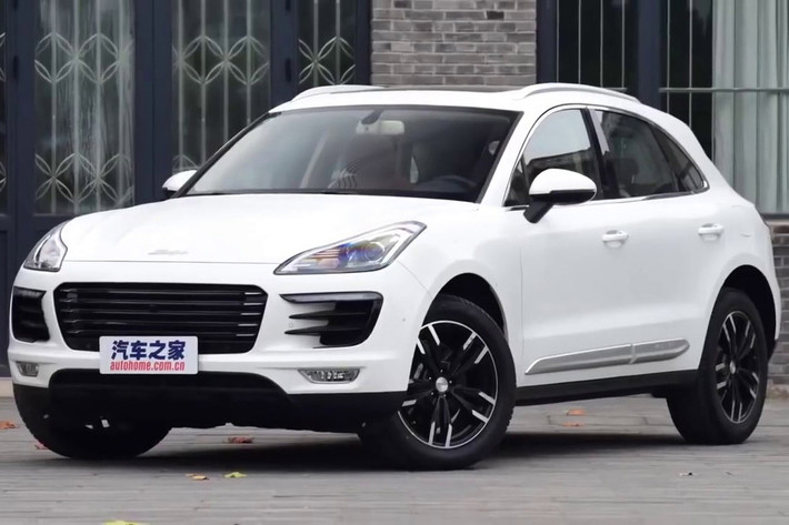 Ngoài mẫu xe Landwind X7, tại Trung Quốc còn có một mẫu xe nhái thiết kế khác thu hút được sự chú ý của giới truyền thông nước ngoài, đó là Zotye SR9. Nếu như Landwind X7 trông giống y hệt mẫu Range Rover Evoque thì Zotye SR9 nhái Porsche Macan cũng không hề kém cạnh.
