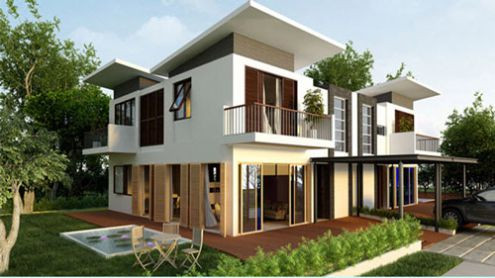 Biệt thự mini thể hiện sự năng động và mang nét mới mẻ cho người sử dụng. Ảnh: Toixaynha.