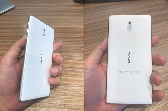 Nokia 3 có thiết kế nhựa, được gia công đẹp mắt. Máy sở hữu camera chính và phụ với thông số 8MP. Ảnh: FPt.