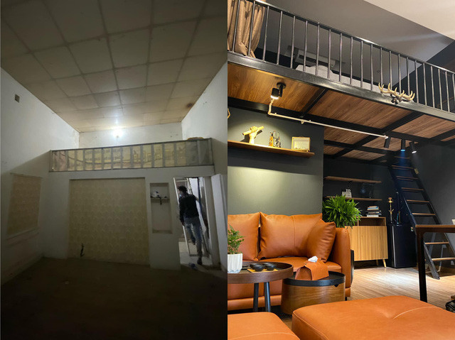 Ban đầu, đây vốn là căn nhà cấp 4 đã xuống cấp, được xây cách đây 15 năm. Thiết bị nhà vệ sinh bị hỏng hết và chỉ tận dụng lại được 1 vài thứ nhỏ. Ảnh: KaoLad Design