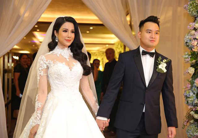 Diệp Lâm Anh là mỹ nhân "đa năng" của Vbiz một thời. Tháng 5/2018, Diệp Lâm Anh lên xe hoa với chồng thiếu gia Đức Phạm. Ảnh: Báo dân sinh