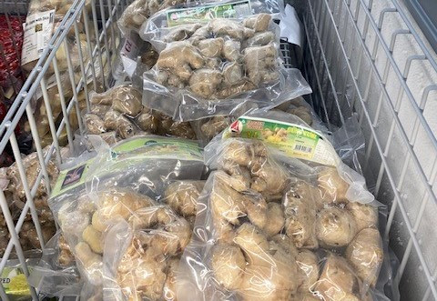 Không chỉ gừng tươi, gừng đông lạnh Việt Nam bán tại Úc cũng có giá cao, khoảng 9 -13 AUD/1kg (khoảng 153.000-221.000 đồng/kg). Ảnh: Nông nghiệp