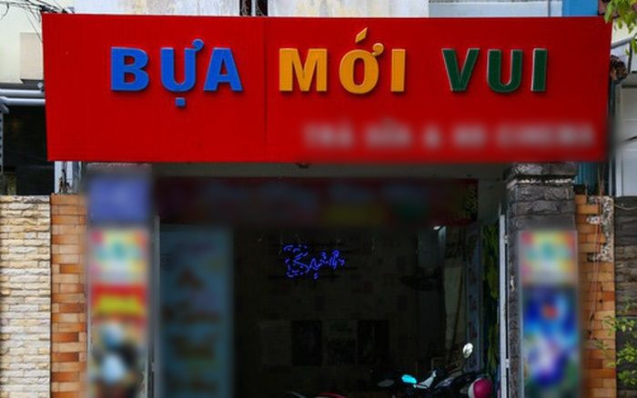 Quán trà sữa Bựa mới vui...Ảnh: Thời Đại