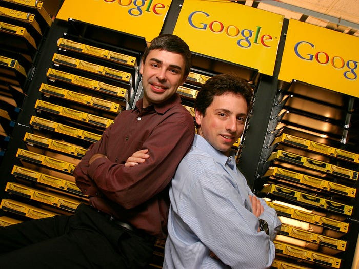 Đồng sáng lập Google - Larry Page và Sergey Brin cần 6 năm để trở thành tỷ phú thế giới. Sergey Brin và Larry Page đang sở hữu khối tài sản lần lượt là 67,5 tỷ USD và 69,3 tỷ USD.