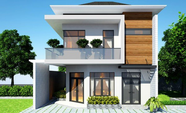 Những đường nét vuông vức vừa đơn giản lại mang đến vẻ đẹp khỏe khoắn cho căn nhà. Ảnh: Wedo.
