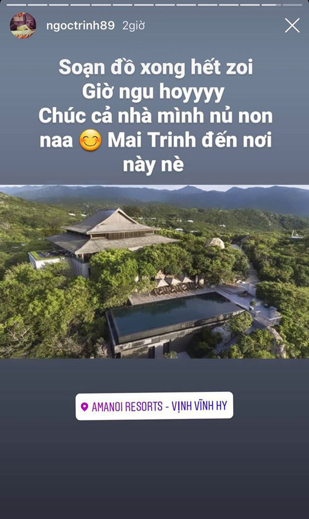 Được biết, địa điểm được cả hai lựa chọn thực hiện vlog này là một resort sang chảnh tại vịnh Vĩnh Hy - nơi được mệnh danh là 1 trong 4 vịnh đẹp nhất Việt Nam. Ảnh: Instagram.