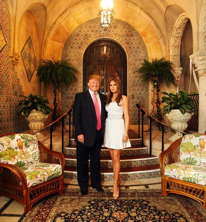 Lối trang trí lộng lẫy cùng đồ nội thất cổ đắt tiền bên trong Mar-a-Lago gợi nhớ đến các cung điện châu Âu xa hoa. Ảnh: Getty