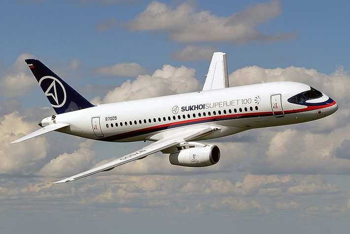 Chuyến bay thương mại đầu tiên của SSJ100 cất cánh vào ngày 21/4/ 2011. Ảnh: Wiki.