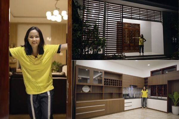 Sau này, H'Hen Niê muốn cải thiện cuộc sống cho ba mẹ và các chị em đã chi 2,5 tỷ đồng để sửa sang lại trên nền nhà cũ. Ảnh: FB H'Hen Niê