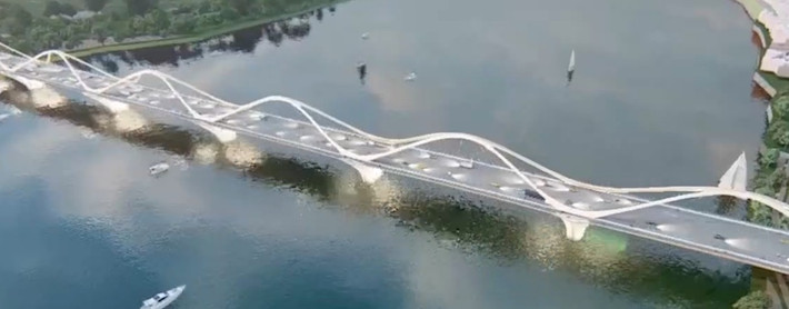 Dự kiến, cầu Trần Hưng Đạo được thực hiện trong hơn 3 năm, hoàn thành vào quý II/2025. Tổng mức đầu tư sơ bộ khoảng 8.700 tỷ đồng. Ảnh: Lao động