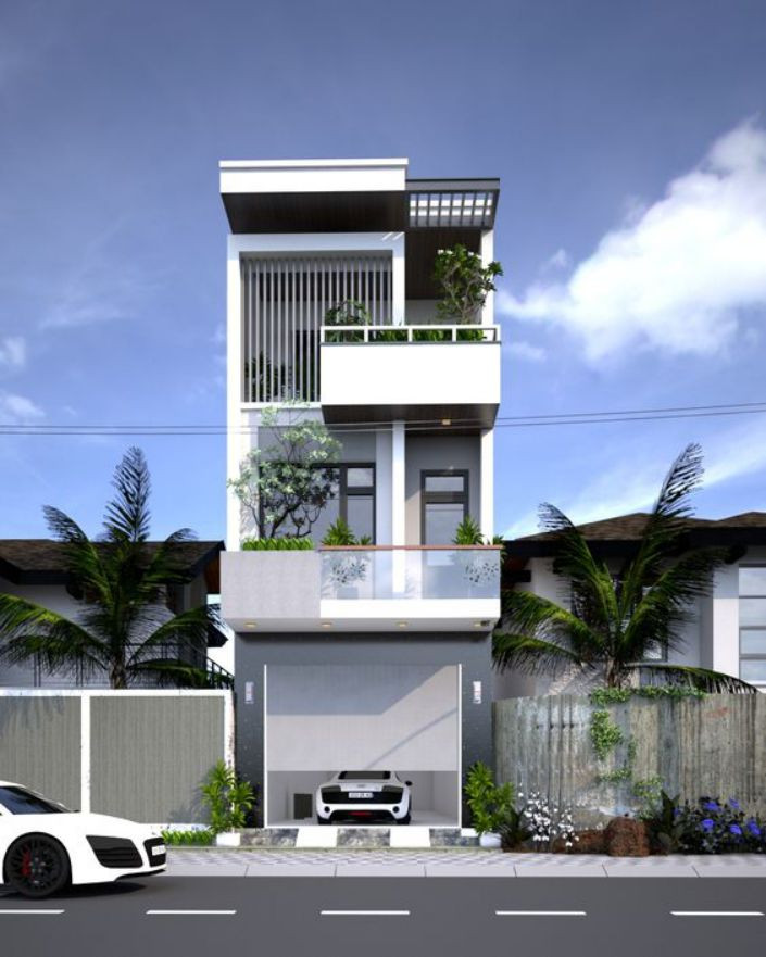 Thiết kế mái bằng cùng lối kiến trúc khỏe khoắn giúp căn nhà hiện đại và tràn đầy sức sống. Ảnh: Xaydungso