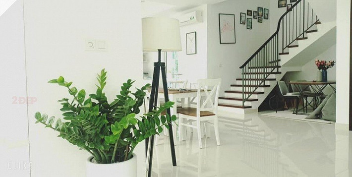 Căn biệt thự của doanh nhân Đào Lan Hương nằm trong một khu đô thị cao cấp ở Hà Nội.