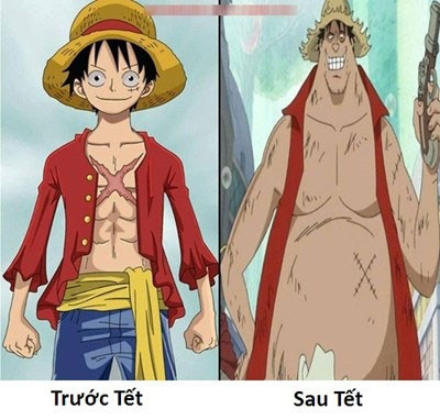 Trước Tết thân hình sáu múi, sau Tết sáu múi nhập thành một.
