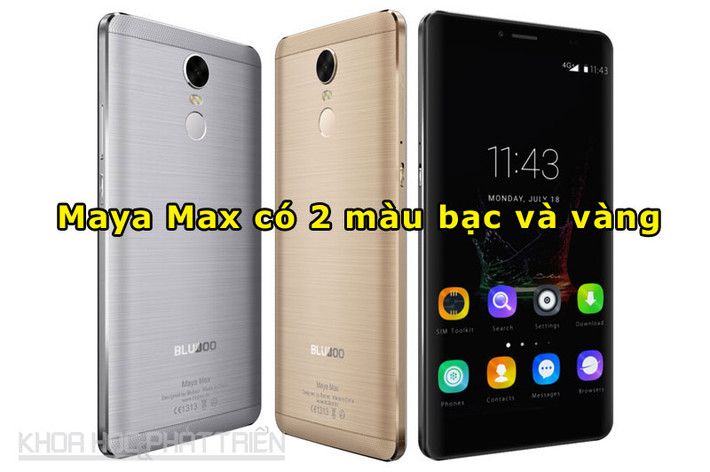 Bluboo Maya Max có giá 160 USD (tương đương 3,56 triệu đồng).