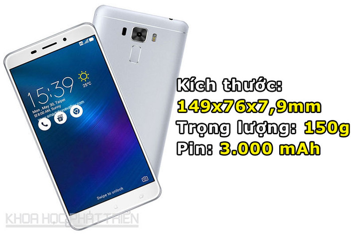 Viên pin cho thời gian đàm thoại 3G trong 20 giờ, duyệt web bằng Wi-Fi trong 15 giờ hoặc xem video trong 12 giờ.