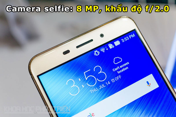 Máy ảnh selfie có nhiều chế độ làm đẹp.