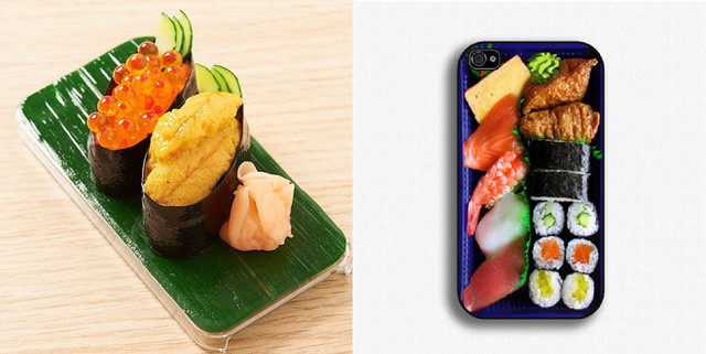 Các tín đồ sushi cũng có những chiếc ốp điện thoại của mình.