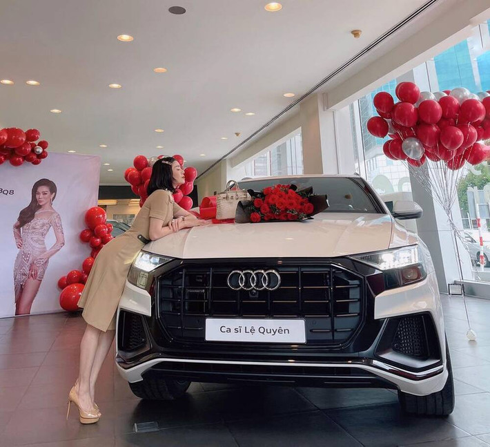 Xế hộp mà Lệ Quyên mới mua là dòng xe mới nhất của Audi. Nguồn ảnh: FBNV.