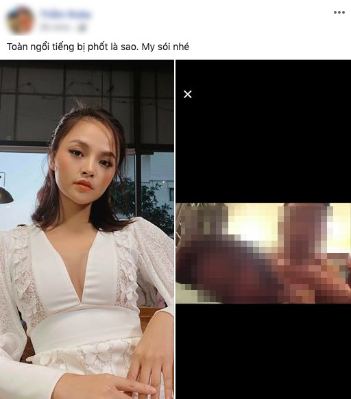 Mới đây, mạng xã hội xôn xao khi xuất hiện tin đồn Thu Quỳnh lộ clip nóng. Tuy nhiên, trước sự việc này, Thu Quỳnh khẳng định rằng không có clip nào và hình ảnh cô gái lan truyền không phải là nữ diễn viên. Ảnh: Vietnamnet.