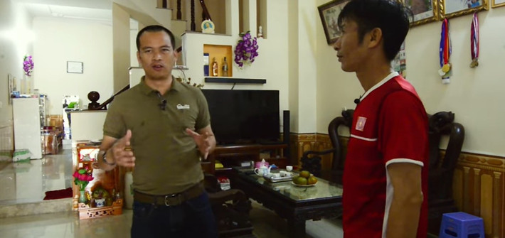 Căn nhà khá rộng rãi và thoáng đãng với thiết kế hiện đại. Ảnh: Nhadaptv.