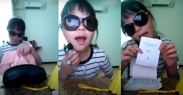 Bé gái được cho là ở Trung Quốc đã lên mạng xã hội để khoe những vật dụng đắt tiền được tặng đồng thời chê bai người nghèo, cho rằng cả những người xem cũng không có đủ tiền để mua chúng.