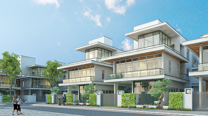 Phối cảnh khu biệt thự biển FLC L’Amoura.