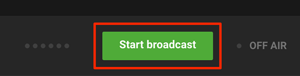 Bước 10: Bấm vào Start broadcast (Bắt đầu phát sóng) để bắt đầu quay màn hình.