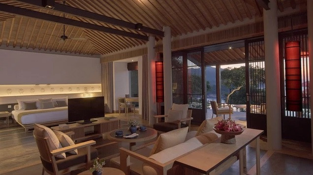 Tuỳ từng loại phòng mà giá khác nhau, trong đó thấp nhất là 21,7 triệu/ đêm/ 1 phòng cho 2 người lớn và 2 trẻ em dưới 12 tuổi. Ảnh: Ivivu