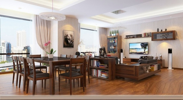 Các căn hộ tại đây có giá từ 1,8 tỷ đồng trở lên (đã bao gồm VAT và nội thất cơ bản). Ảnh căn hộ mẫu Home City.