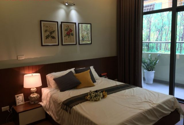 Ảnh thực tế phòng ngủ căn hộ mẫu 99 m2.