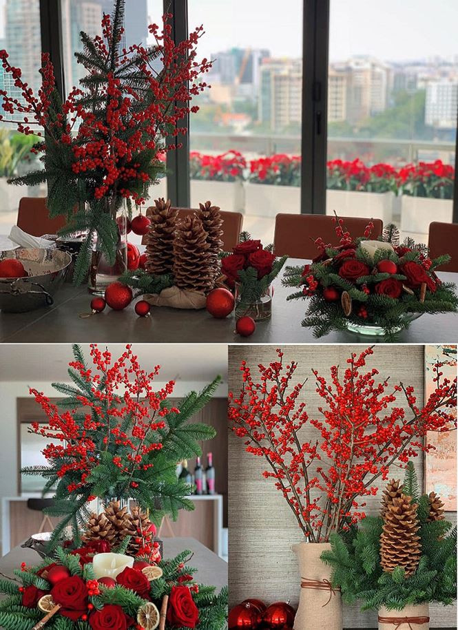 Một số không gian khác trong nhà, Đặng Thu Thảo chọn sắc đỏ và xanh làm tăng không khí ấm cúng, tươi vui. Ảnh: Tiền phong.