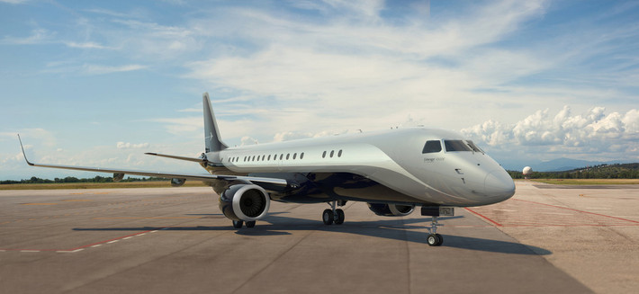 Embraer Lineage 1000E là máy bay cải tiến dựa trên mẫu máy bay thông dụng Embraer E190 và có giá khoảng 53 triệu USD.