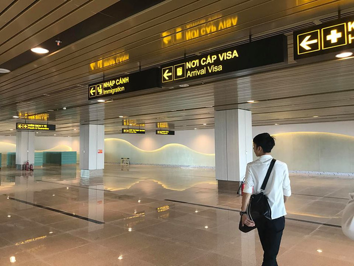 Hiện, các hạng mục công trình thuộc Dự án sân bay quốc tế Vân Đồn đã được thi công hoàn thành. Ảnh: Quảngninhskyline.