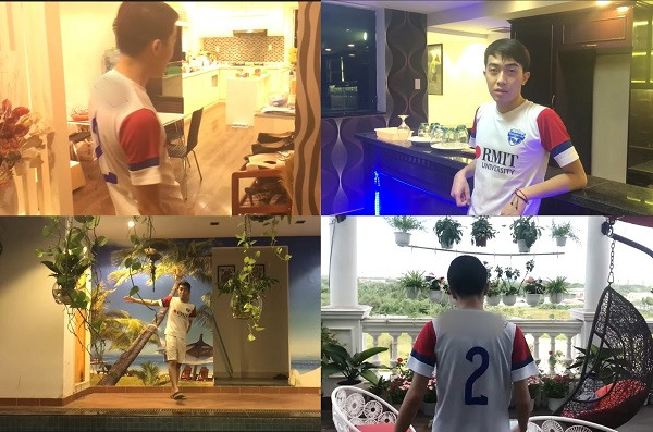 Cuộc sống của Cris lần đầu tiên được tiết lộ trong clip anh thực hiện lời hứa giới thiệu ngôi nhà với người hâm mộ, bề thế không khác gì tòa lâu đài. Được biết, đây là một trong những cơ ngơi của ba Cris Phan sau 3 lần từng phá sản